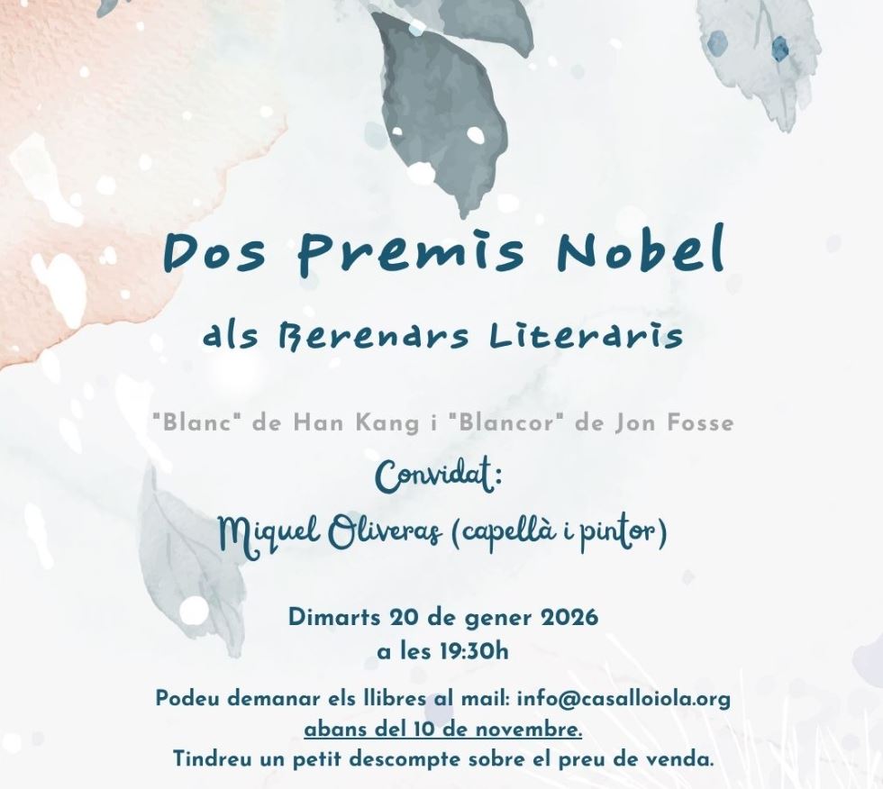 Berenar Literari - Blancor i Blanc: 2 premis nobel (Jon Fosse i Han Kang)